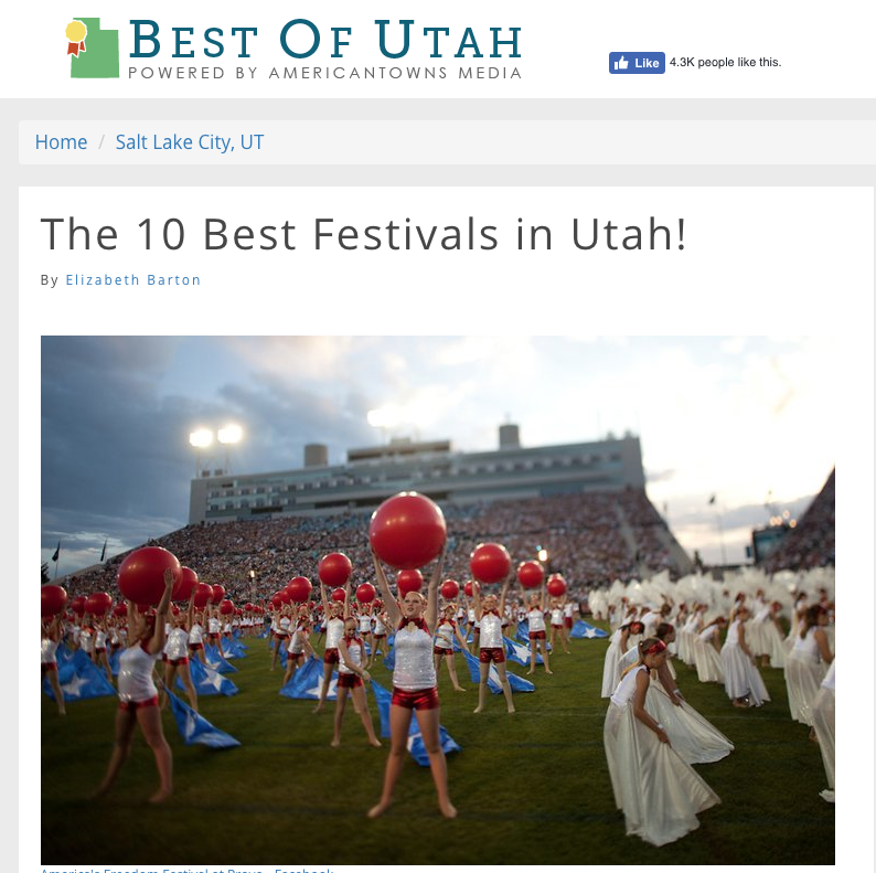 Best of Utah the 10 Best Festivals in Utah! Craft Lake City