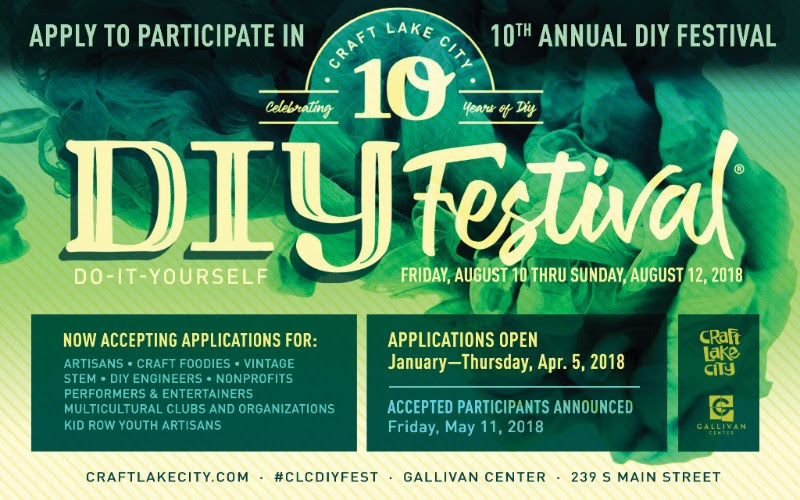 Applications Now Open for the 10th Annual Craft Lake City DIY Festival