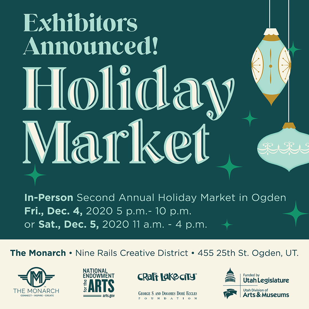Craft Lake City Announces Accepted Exhibitors for the In-Person Second Annual Craft Lake City Holiday Market!