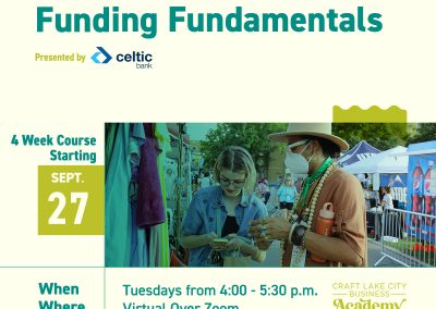 Sign Up Today for Craft Lake City Academy: Funding Fundamentals