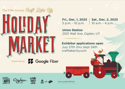 Applications Now Open for the Fifth Annual Craft Lake City Holiday Market Presented By Google Fiber in Ogden, Utah
