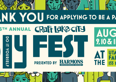Craft Lake City Announces Artisan Exhibitor Lineup for 16th Annual Craft Lake City DIY Festival Presented By Harmons