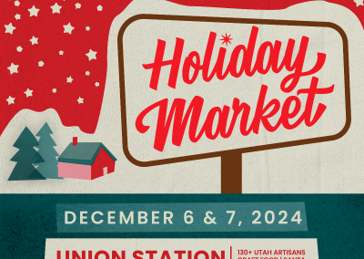 Craft Lake City Announces Exhibitor Lineup for the Sixth Annual Craft Lake City Holiday Market at the Ogden Union Station