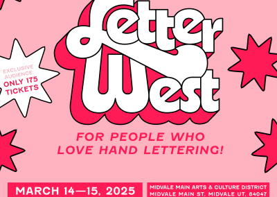 Craft Lake City Announces the Full Presenter & Workshop Lineup for the Fourth Annual Craft Lake City LetterWest Conference