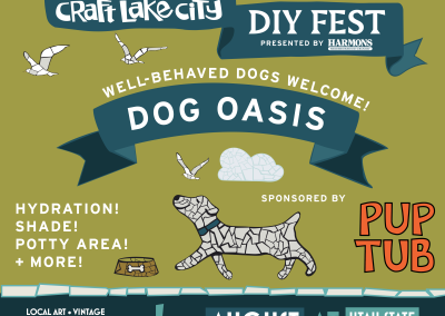PupTub Club Returns as Sponsor of the Dog Oasis at the 17th Annual Craft Lake City DIY Festival Presented By Harmons!