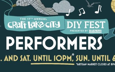 Craft Lake City Announces Performers for the 17th Annual Craft Lake City DIY Festival Presented By Harmons
