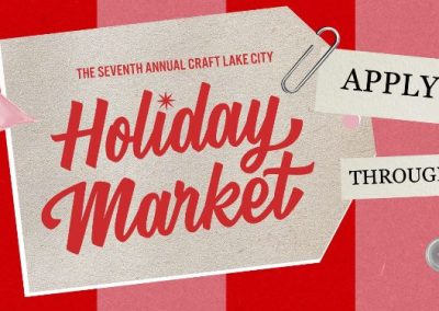 Deadline For the Seventh Annual Holiday Market is ONE WEEK Away!