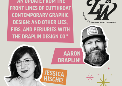 Jessica Hische and Aaron Draplin Announced as Keynote Speakers for LetterWest 2026