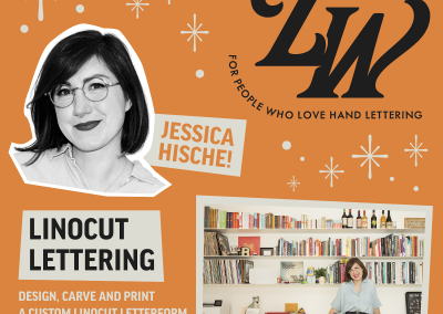 Jessica Hische’s Linocut Lettering Workshop Sponsored in part by Speedball Art
